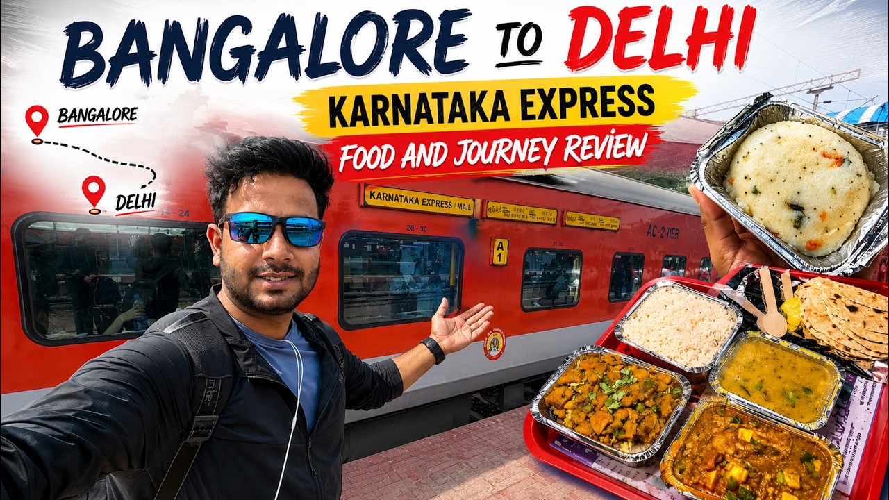 12627 Karnataka express Journey to Manmad Part 1 || Food and Route Review