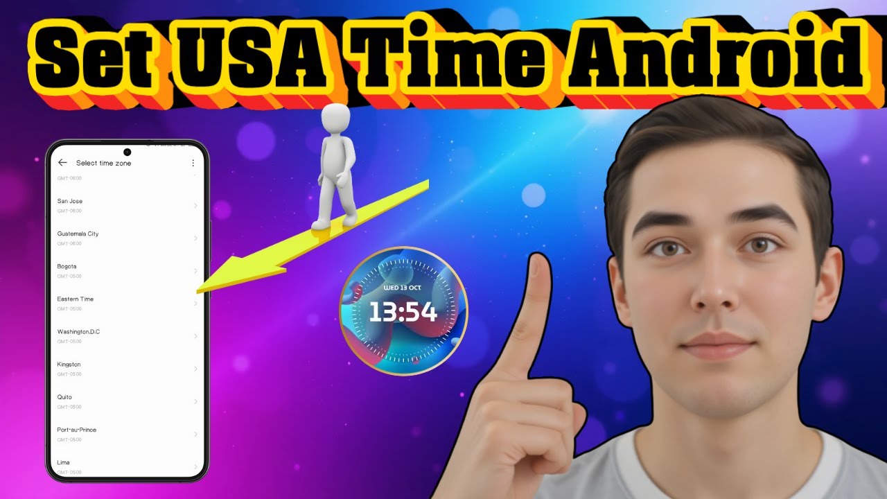 Как установить время США на телефоне Android | Краткое руководство (2026)