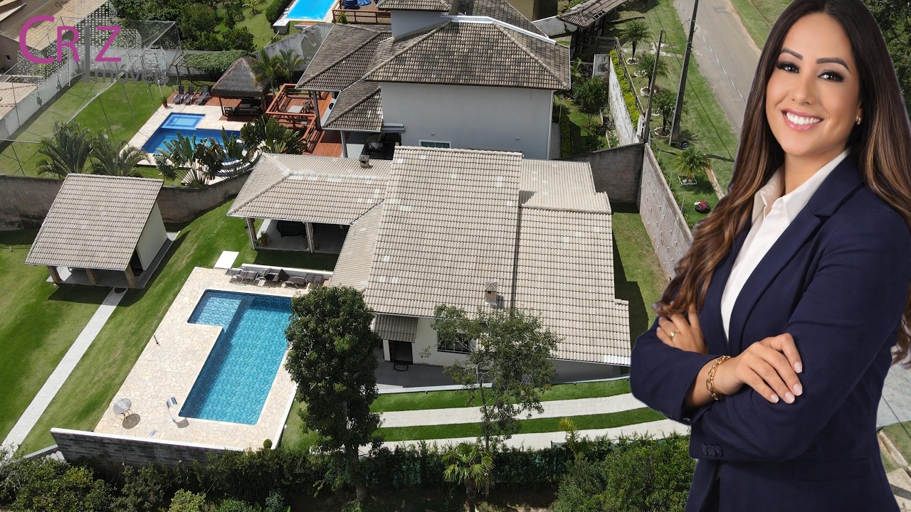 Cod.767-Chácara Elegante, porteira fechada, condominio fechado, apta para financiamento Bancário.