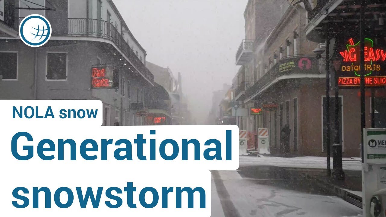 LIVE from NOLA: Historic Gulf Coast Snowstorm