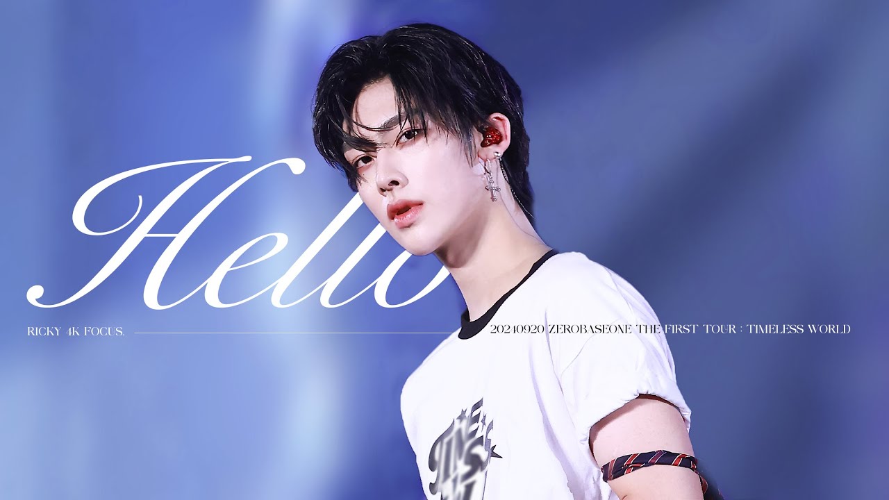 [4K RICKY] 240920-22 ZEROBASEONE THE FIRST TOUR TIMELESS WORLD : Hello 리키 RICKY 4K 직캠 FOCUS