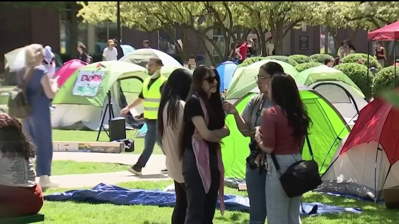 Continúan protestas en campus universitarios por la guerra en Gaza