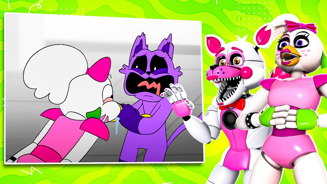 Delicious CatNap Poppy Playtime  REACTION with Glamrock Chica