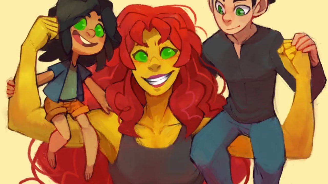 teen titans robin and starfire family tribute 2 💫