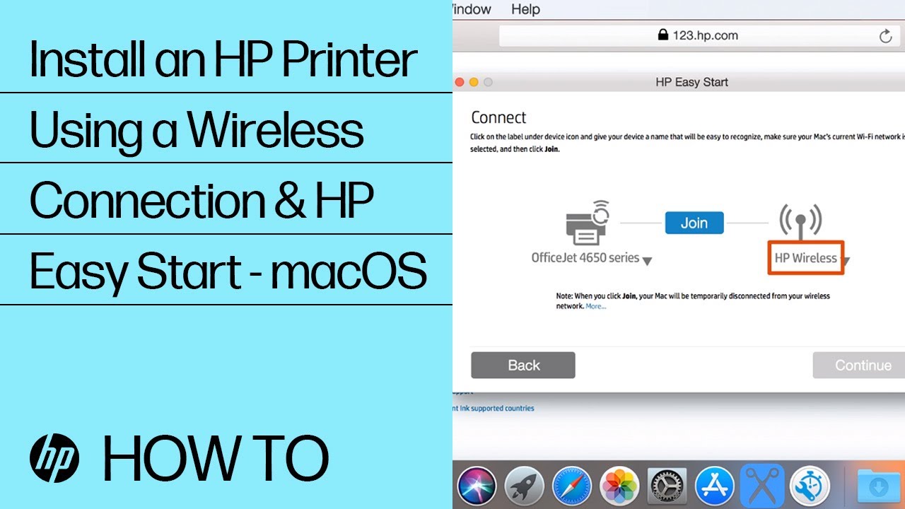 Install an HP Printer Using a Wireless Connection & HP Easy Start - macOS | HP Printers | HP Support