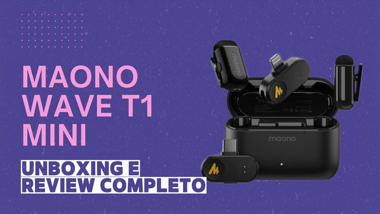 MAONO WAVE T1 MINI - LANÇAMENTO 2025 - UNBOXING E REVIEW COMPLETO (O MELHOR NA FAIXA DE PREÇO??)