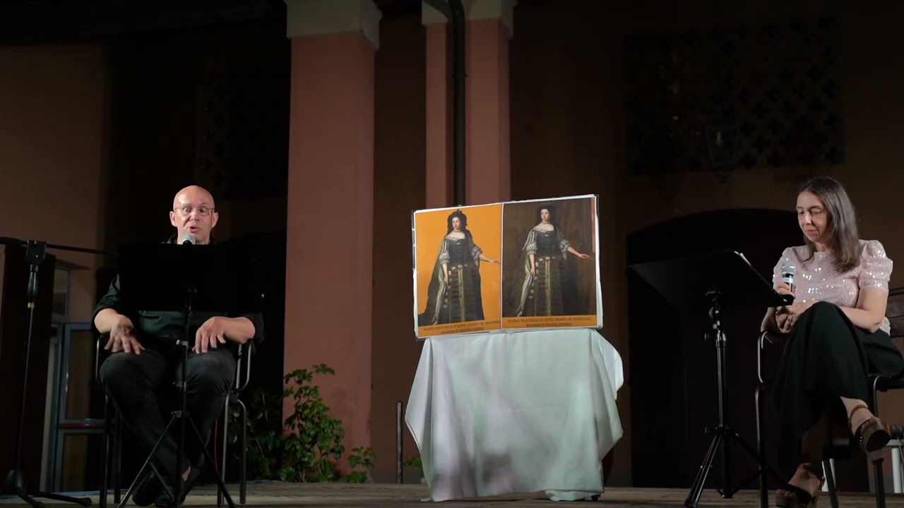 Laura Corallo e  Simone Maretti raccontano  la storia di  Maria Beatrice d'Este  (Mary of Modena)