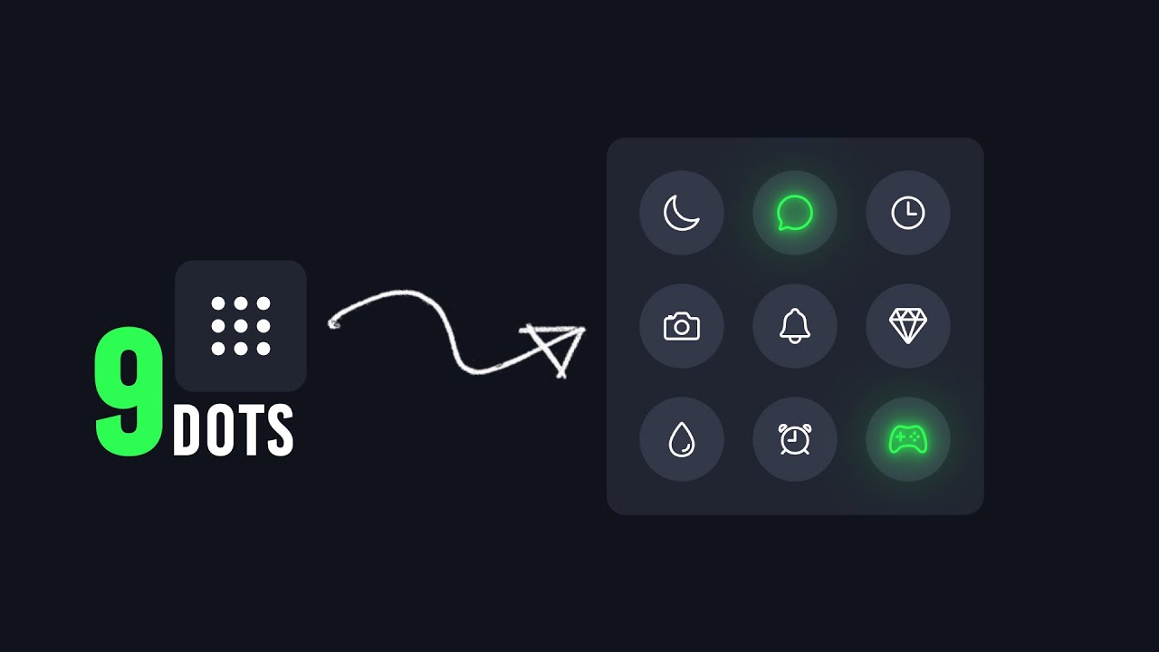 CSS 9 Dots Menu | Html CSS Icon Hover Effects @OnlineTutorialsYT