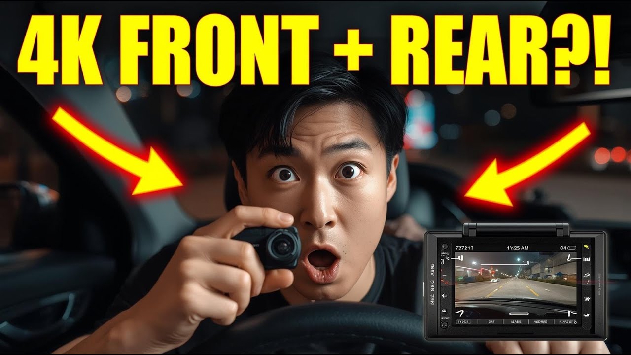 Этот видеорегистратор с двумя камерами 4K имеет ВСЁ! 😱 Передняя и задняя камеры + Wi-Fi и GPS || ...
