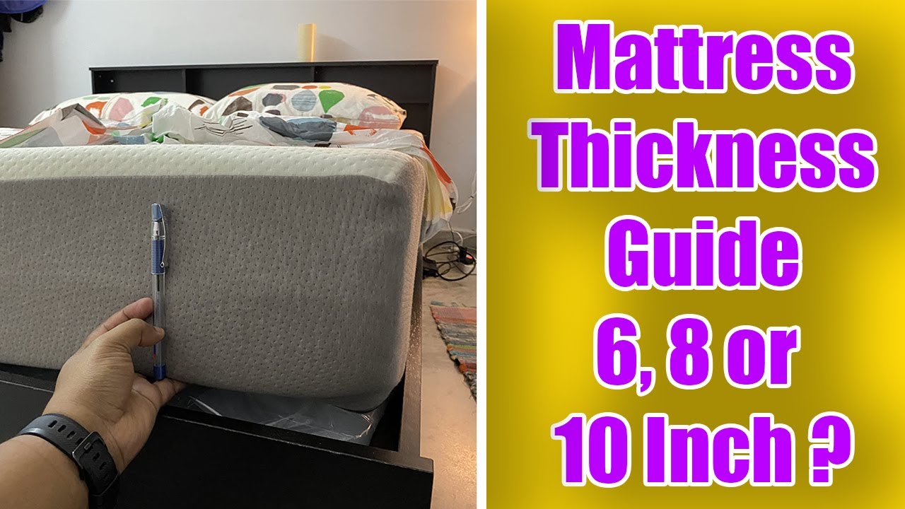 Mattress Thickness Guide (6, 8 or 10 Inches?) Mattress Buying Guide India 2026