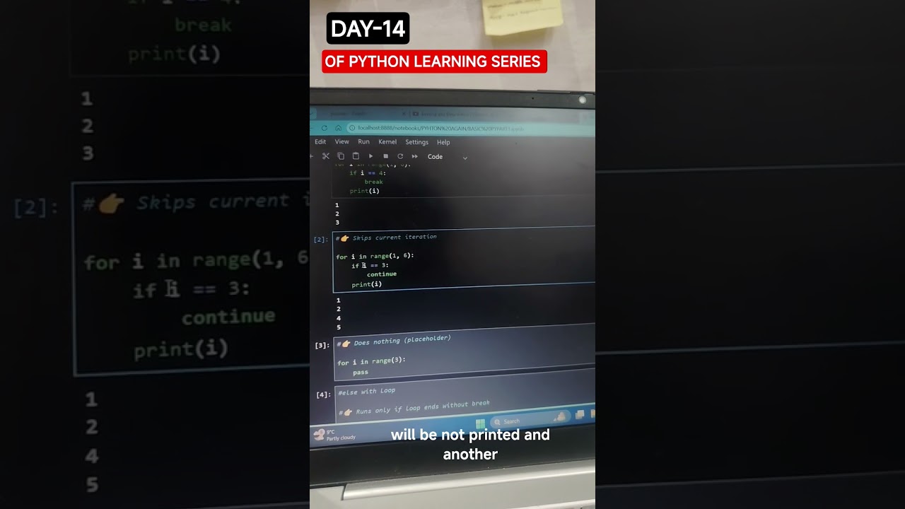 DAY-14 OF PYTHON LEARNING SERIES IN 30 DAYS 👍 #viral #coding #python #datascience