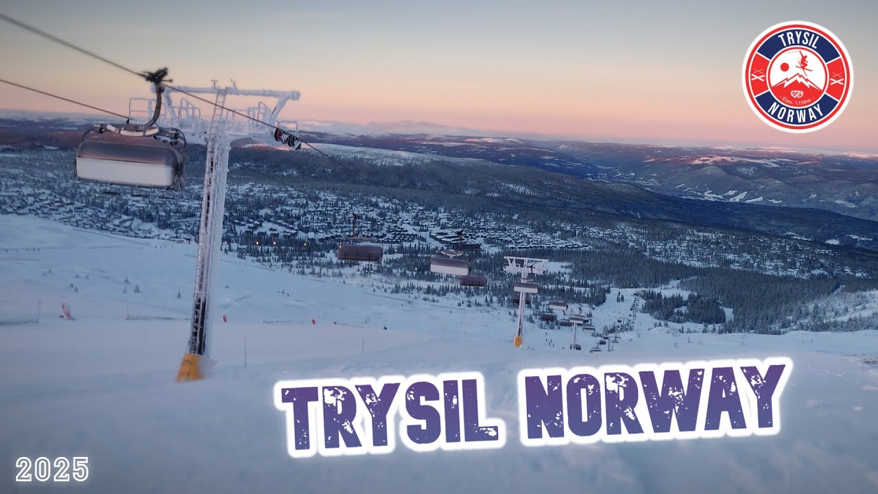 🏔️ Skiing in Trysil, Norway | Turistsenter | ❄️ A Snowy January Day (2025)
