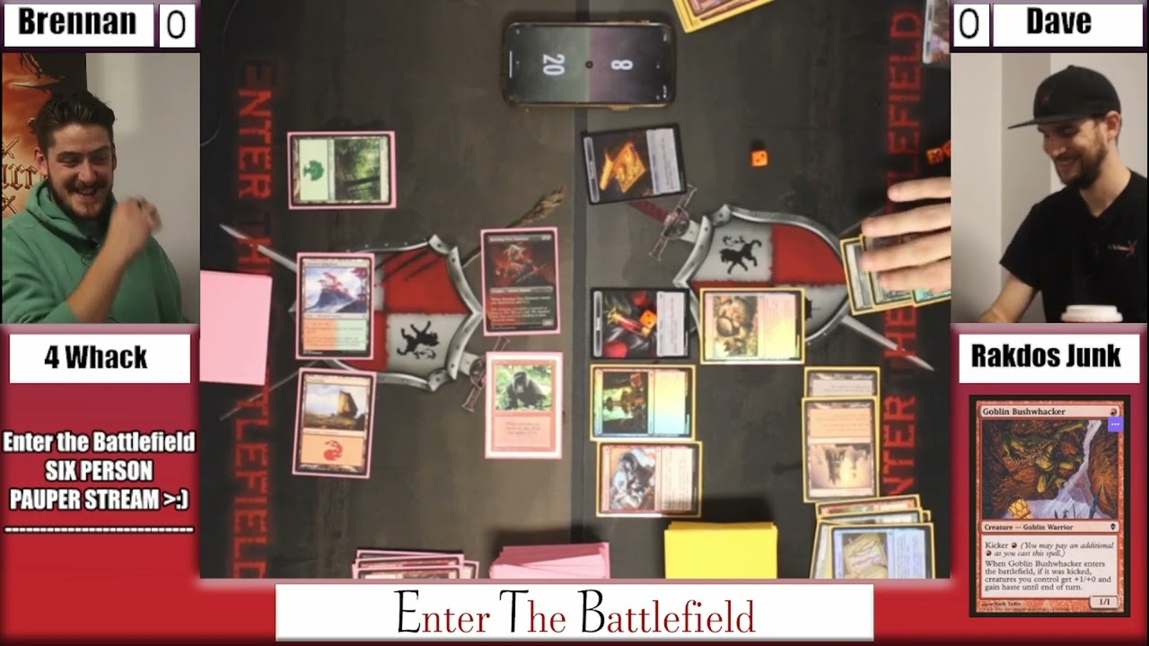 MTG Pauper Stream - Gruul Aggro vs Rakdos Junk - Enter the Battlefield