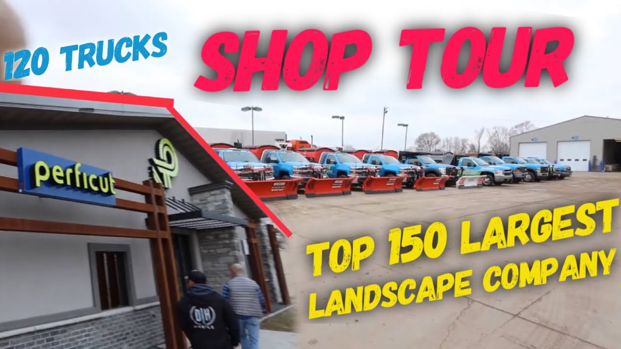 Epic Lawn and Landscape Shop Tour ► 120 Trucks 🌱😱