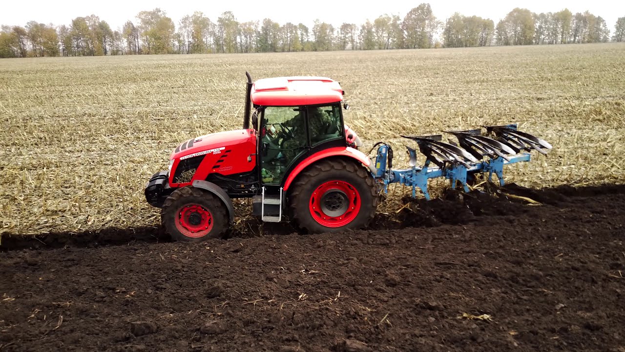 Пахота! Трактор Zetor Proxima Power 120 з плугом Lemken