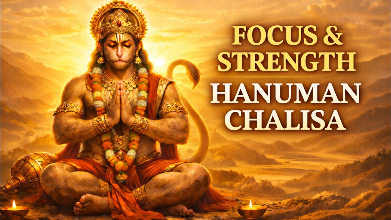 Hanuman Chalisa for Focus, Confidence & Success | Work / Study Prayer | हनुमान चालीसा