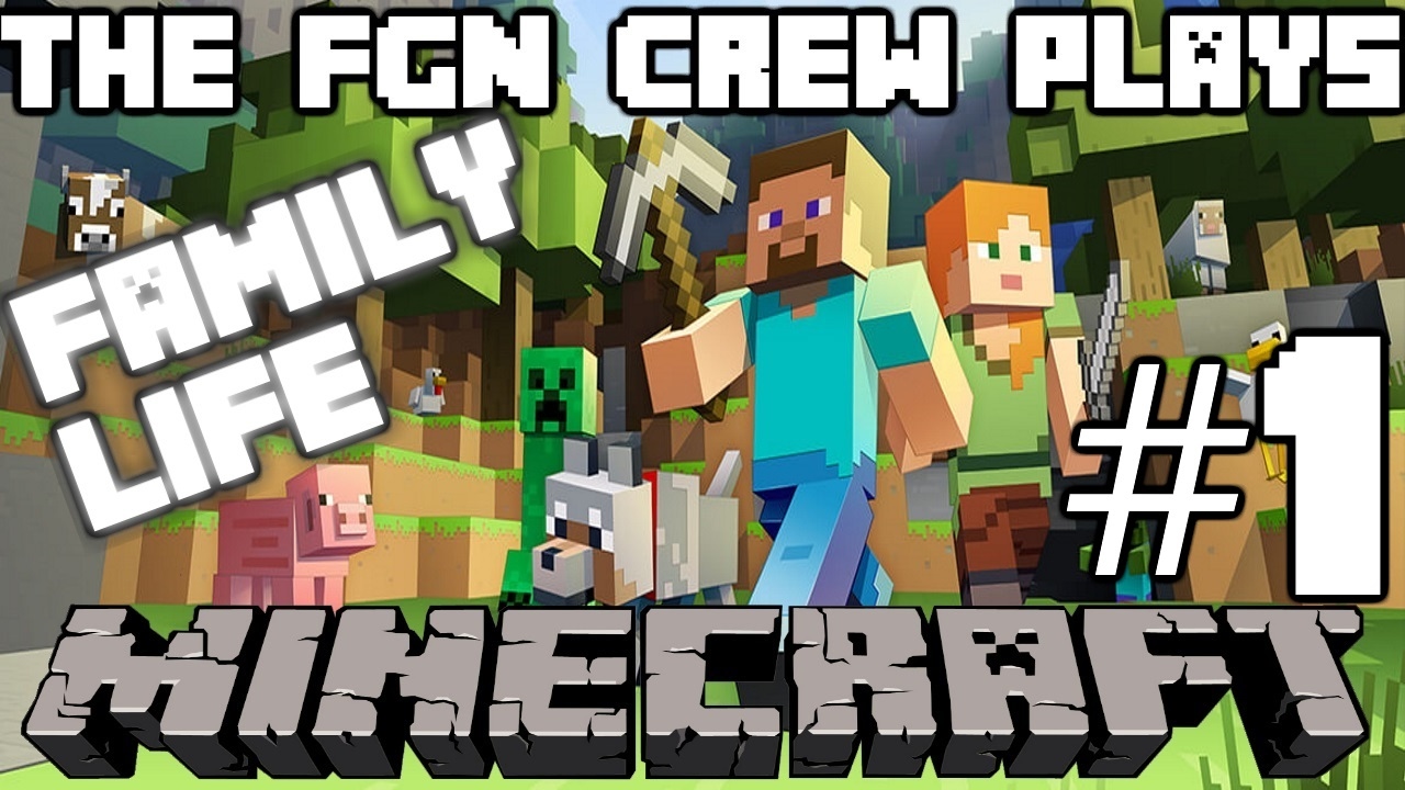 Команда FGN играет: MINECRAFT Family Life #1 — Величественная лошадь (ПК)