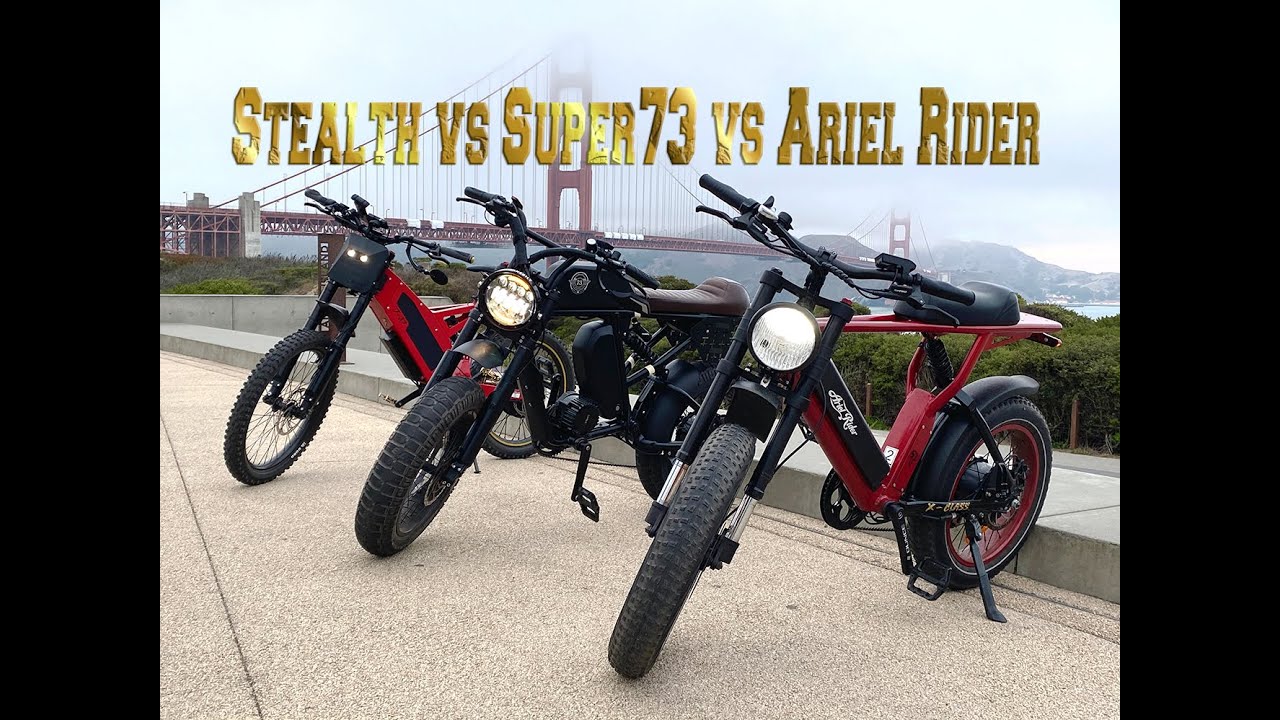 Super 73 RX (Dual Motor) vs. Stealth F37 vs. Ariel X52 Speed Tests