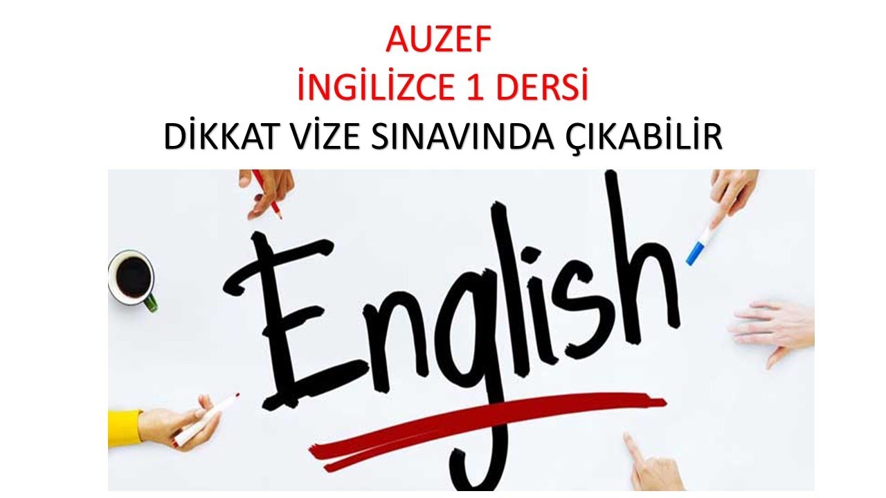 ingilizce 1 (dikkat vize sınavında çıkabilir)