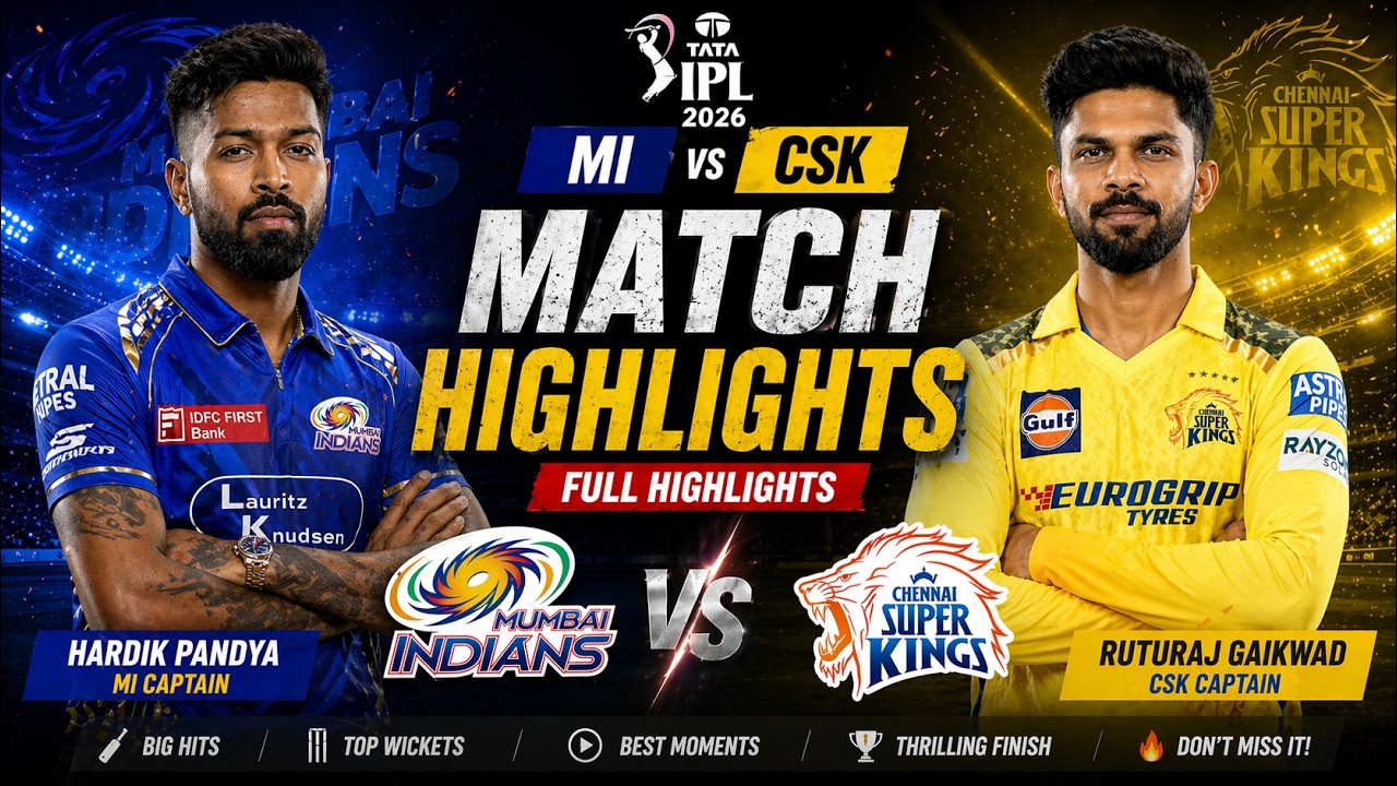 MI vs CSK | Full Match Highlights 2026