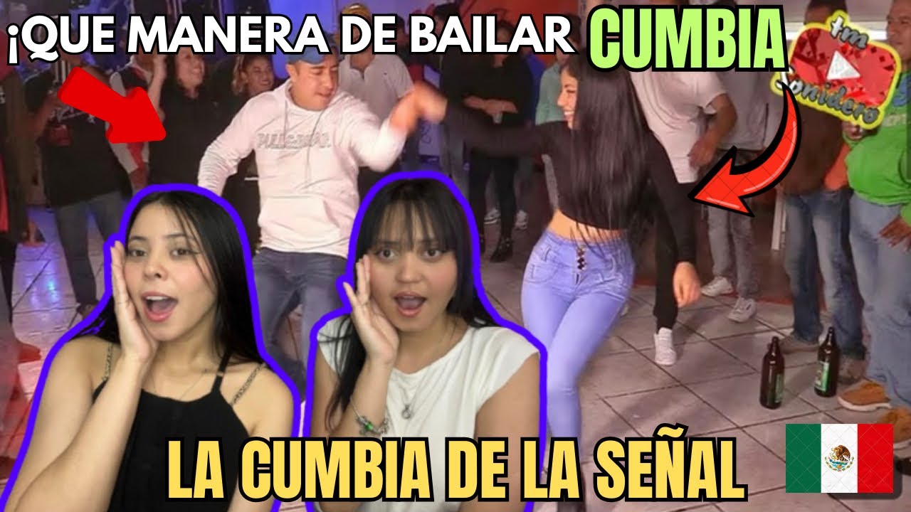 QUE MANERA DE BAILAR UNA CUMBIA❤️ LA CUMBIA DE LA SEÑAL, CUMBIA SONIDERA---CUBANAS REACCIONAN
