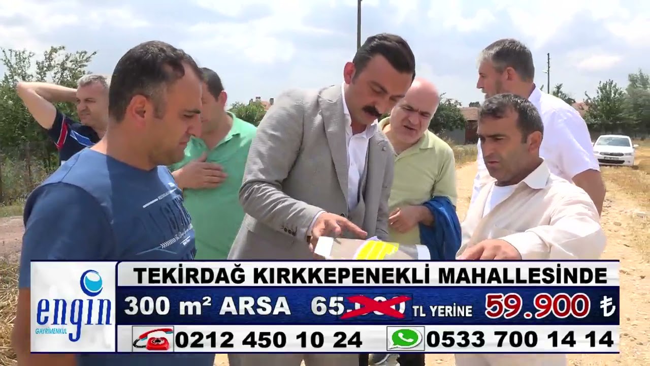 Engin Gayrimenkul den Tekirdağ Muratlı Kırkkepenekli Mahallesinde 300 m² Arsalarda Dev Kampanya..