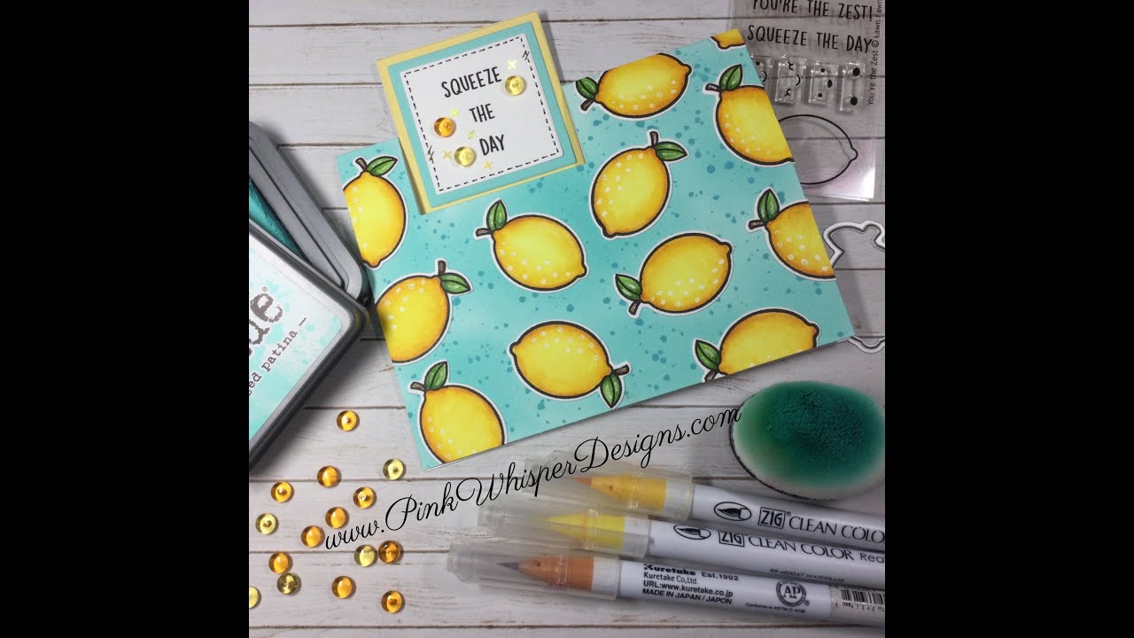 REVERSE FLIP CARD – Lawn Fawn – You’re the Zest Card!