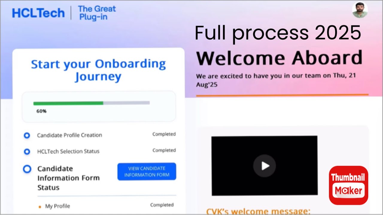 How to fill Hcl Onboarding form 2025 | HCL BGV 2025 |   HCL BGV process for experienced 2025