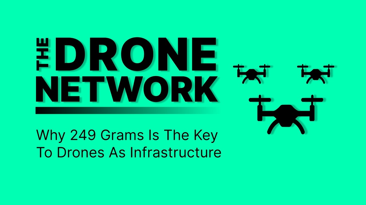 Why 249 Grams Is The Key To Drones As Infrastructure | The Drone Network