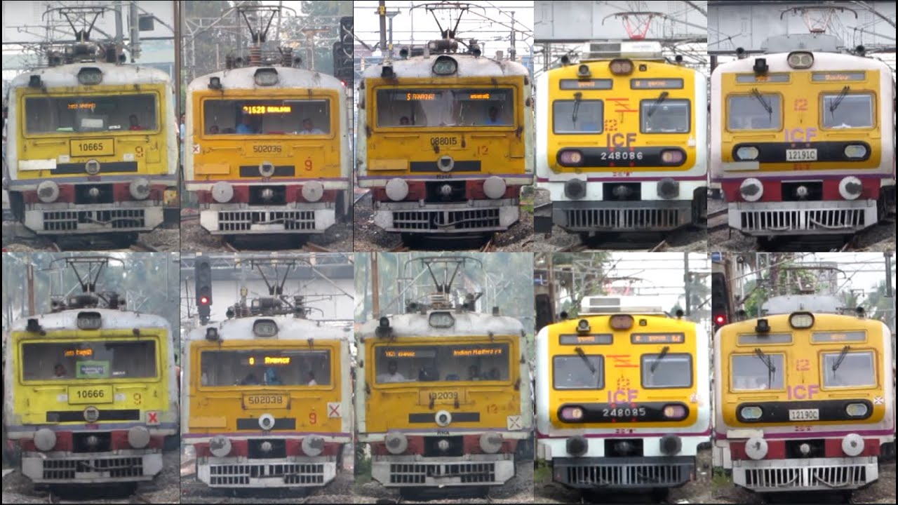 [20 in 1] Amazing multicolored different model EMU local trains! Sealdah Main Line I Kolkata Trains
