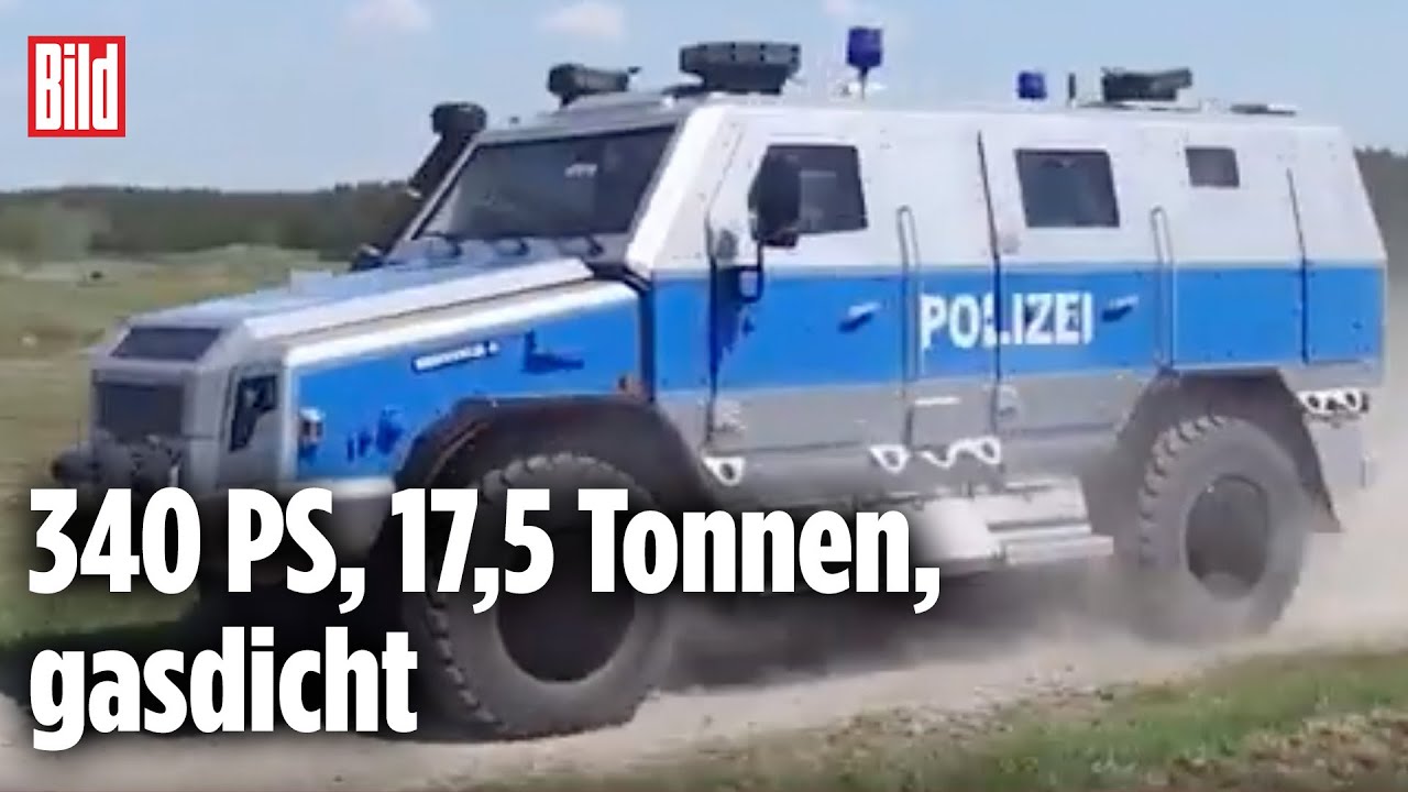 Das Panzer-Biest der Polizei: Der mächtigste Einsatzwagen Deutschlands