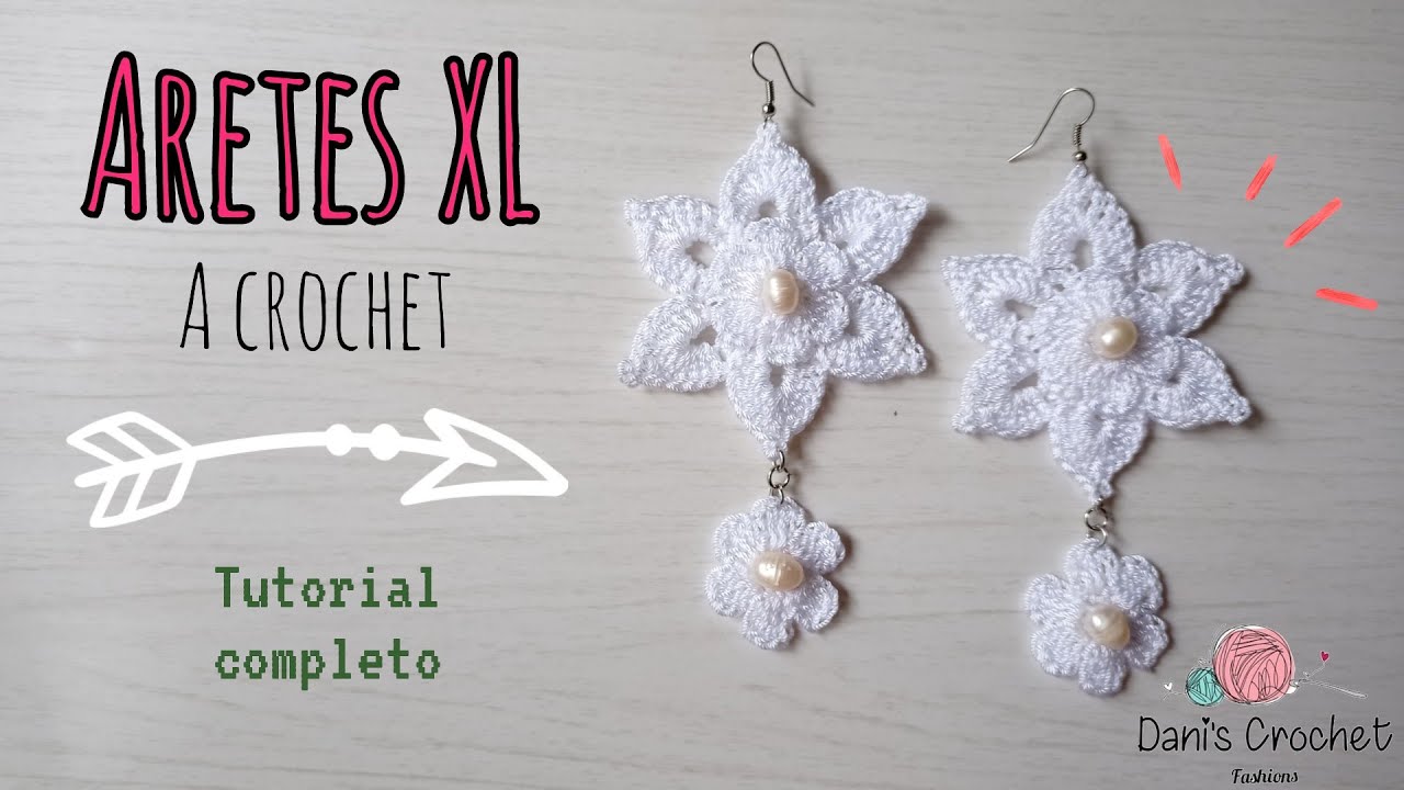 aretes (grandes) a crochet | fácil |rápido | hermosos | paso a paso..