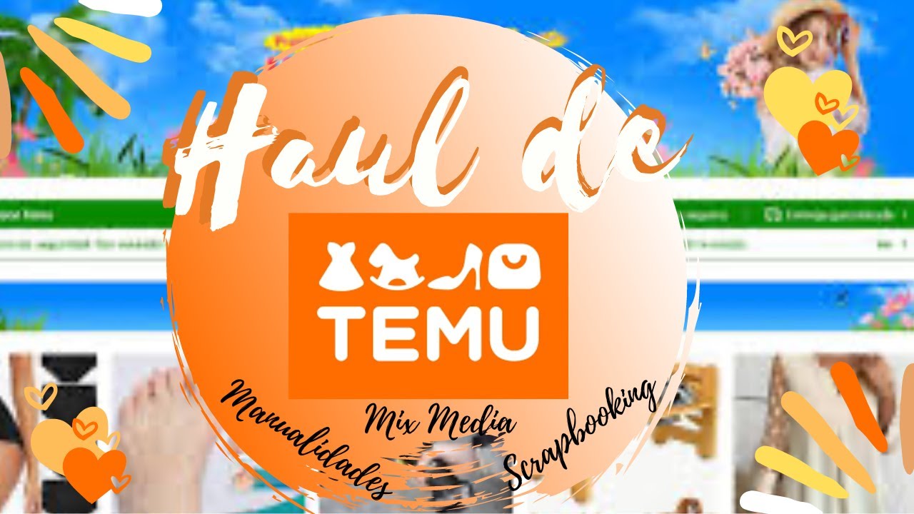 Haul Compras TEMU  Manualidades, Scrapbooking