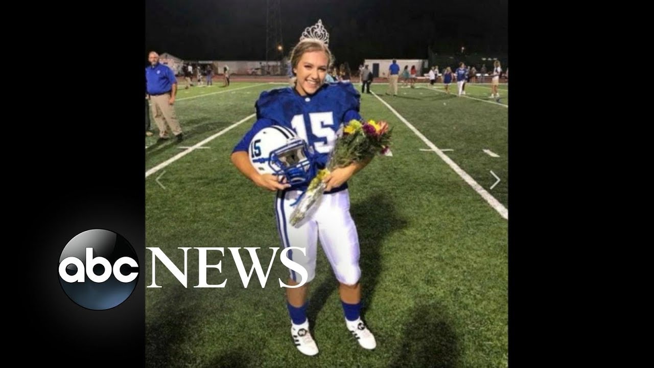 Homecoming queen makes game-winning kick during football game