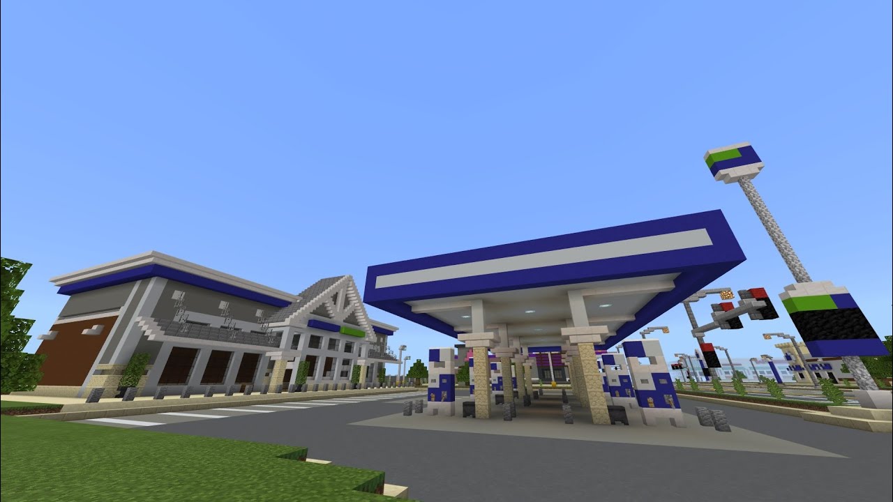 Minecraft - City Of Evansburg - Episode 33 - Royal Farms Gas Station (Timelapse)