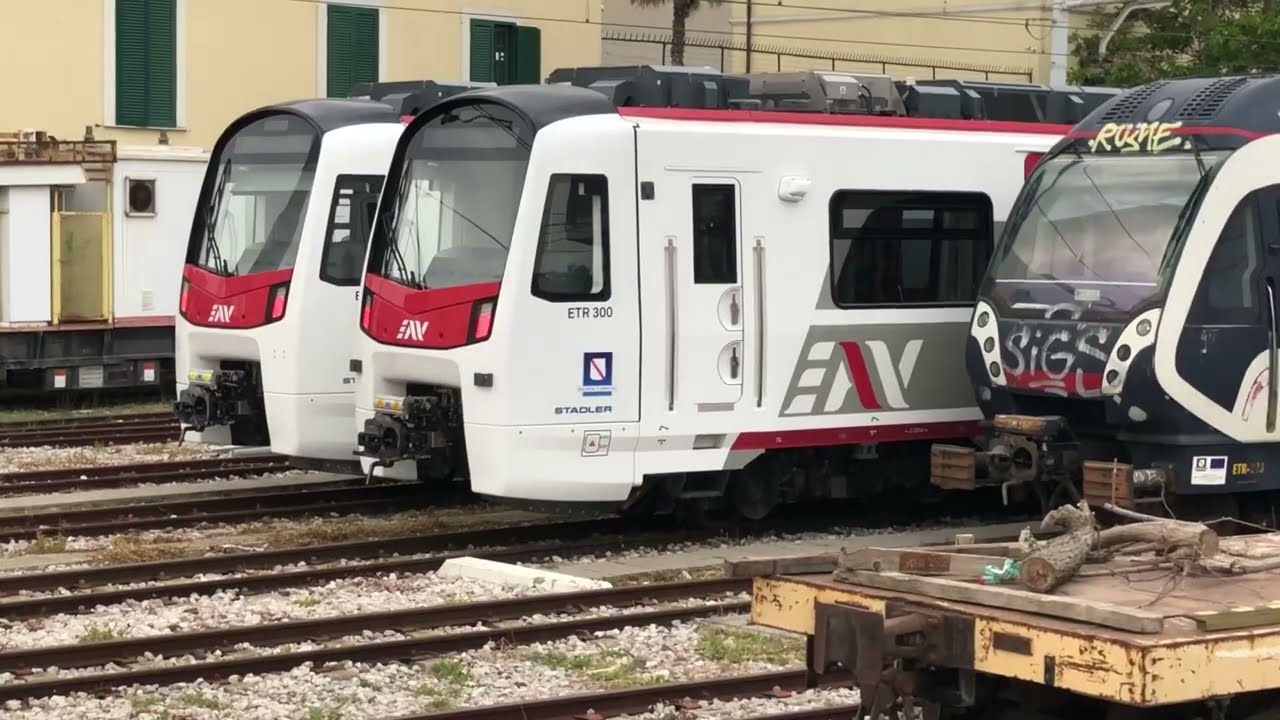 CIRCUMVESUVIANA continuano le prove per i nuovi treni.
