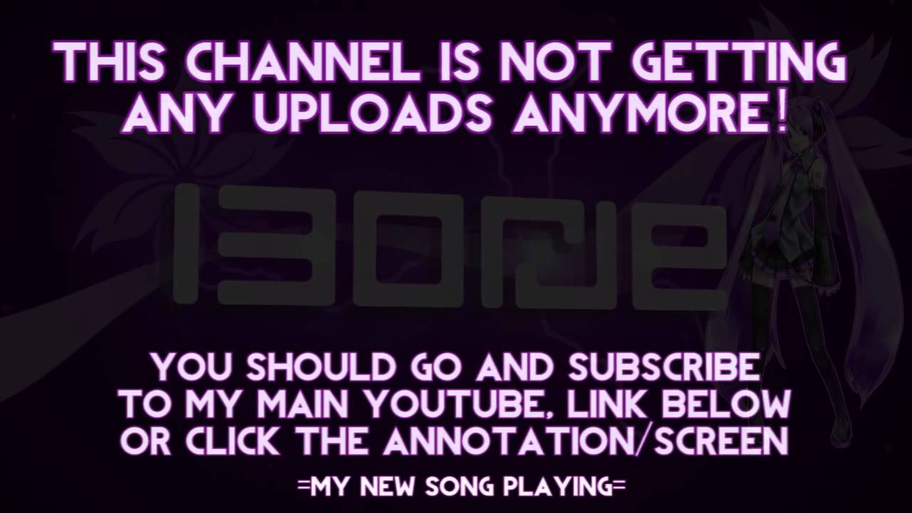 You should go and subscribe to my main youtube channel!!