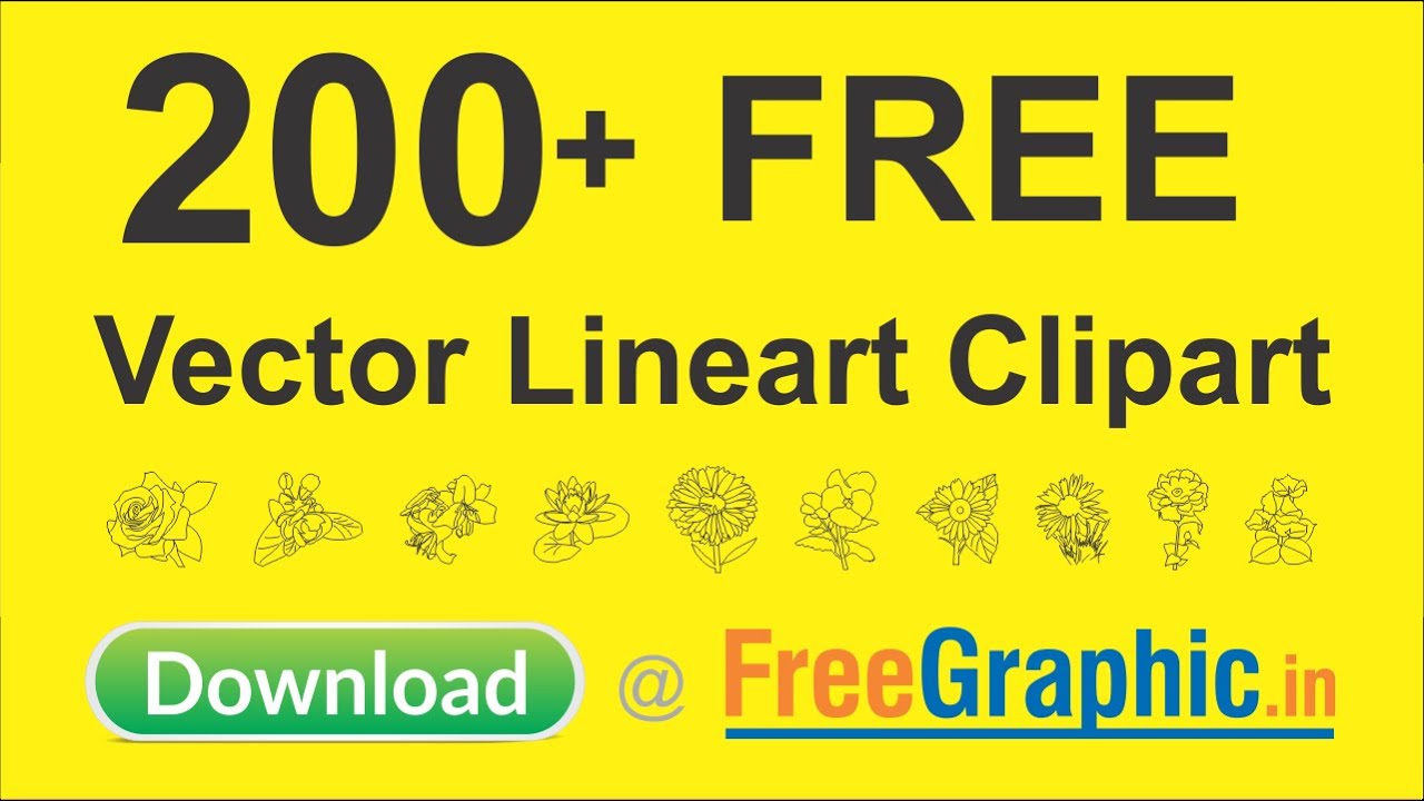 200 + Free vector lineart clipart | download on freegraphic.in