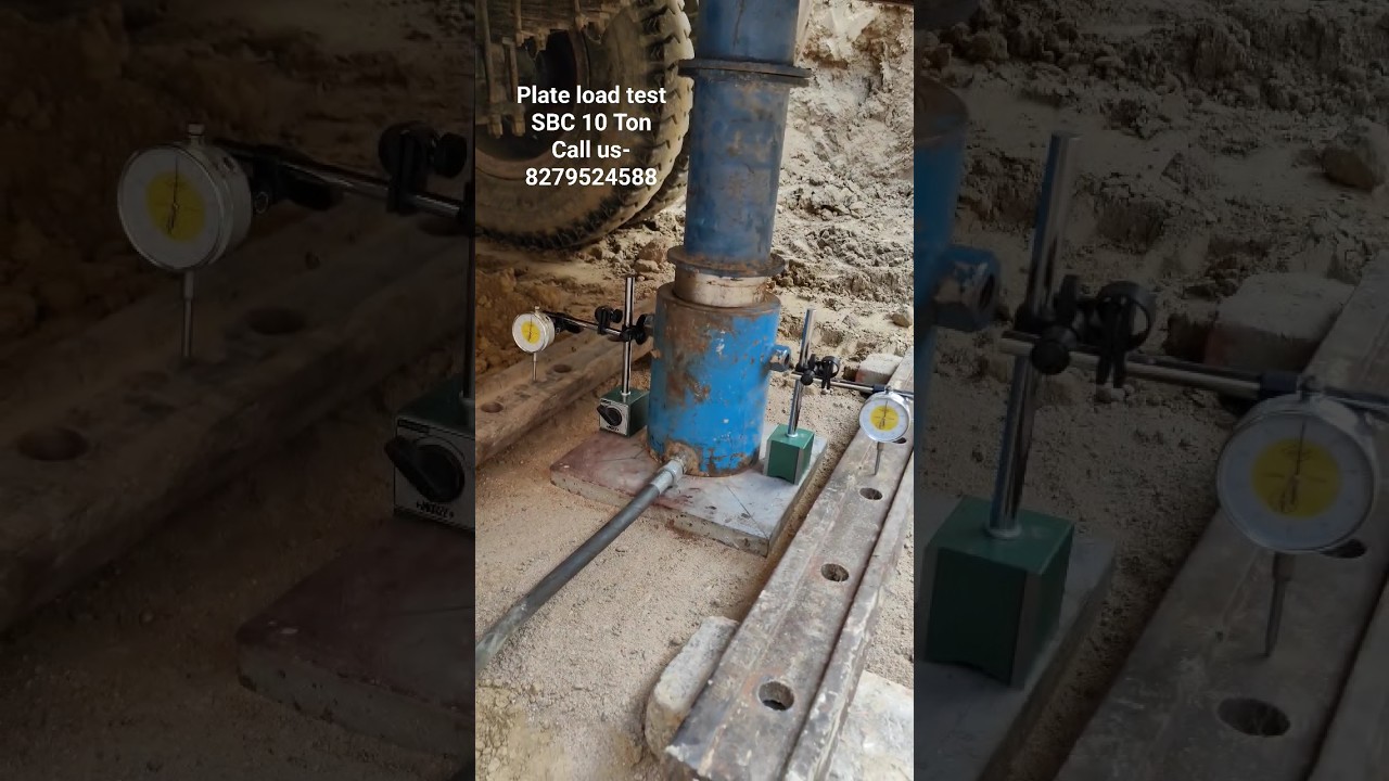 Plate load test | PLT | Soil capacity test.