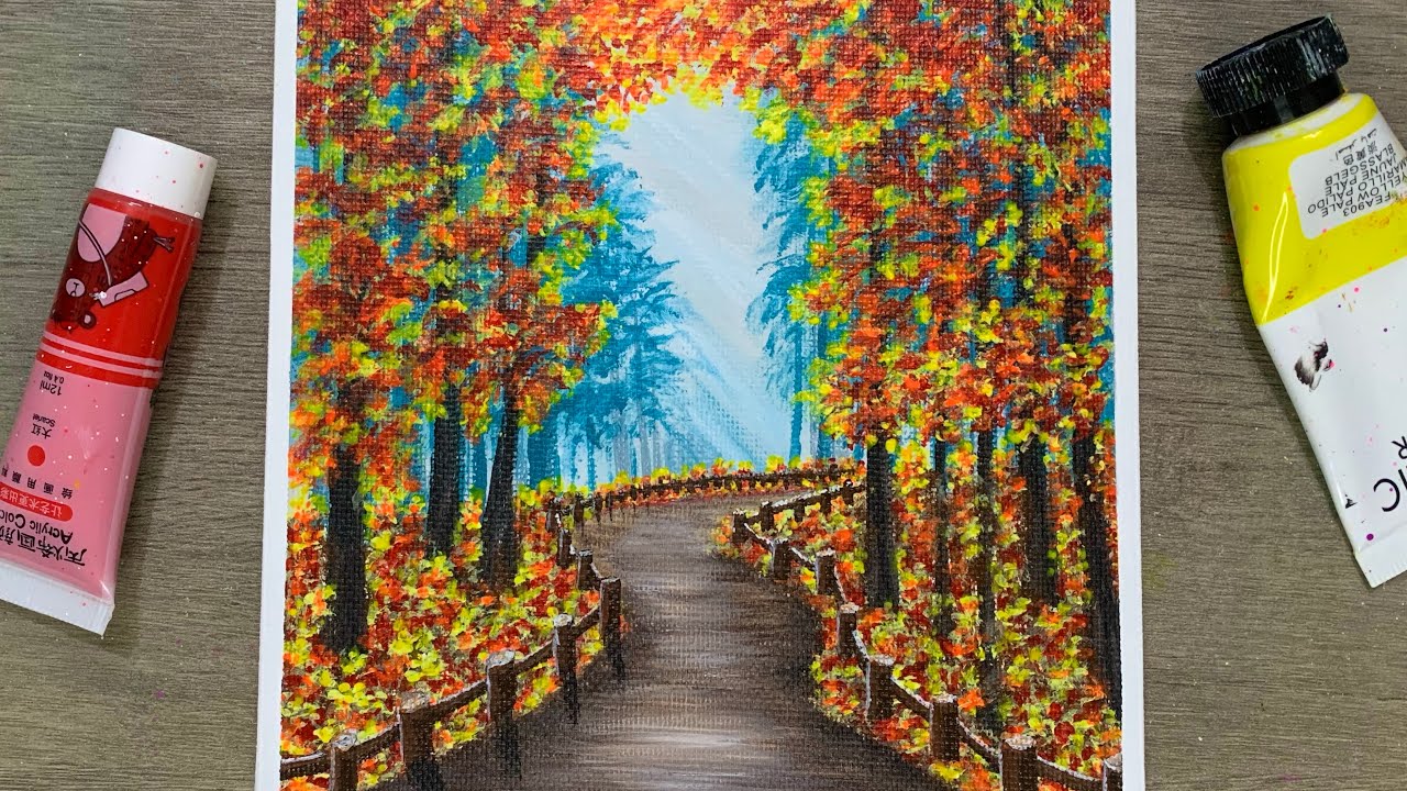 This Painting Will Make You Feel Like You’re There / Acrylic Painting For Beginners 