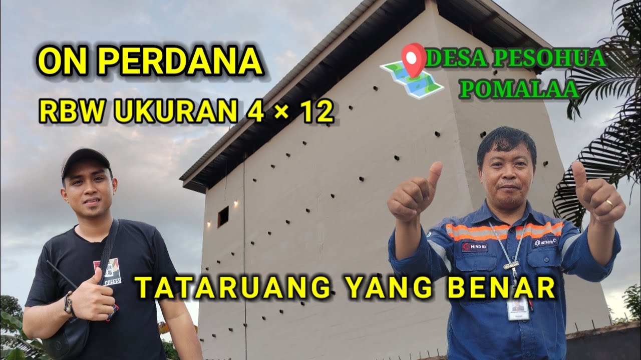 Tim walet Bombana On perdana RBW 4x12 4 Lantai tehnik sekat pintu. tata ruang yang benar. Pomalaa..