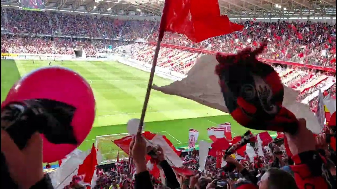 Chaos-Choreo SC Freiburg - VFL Bochum Südtribüne Mooswaldstadion