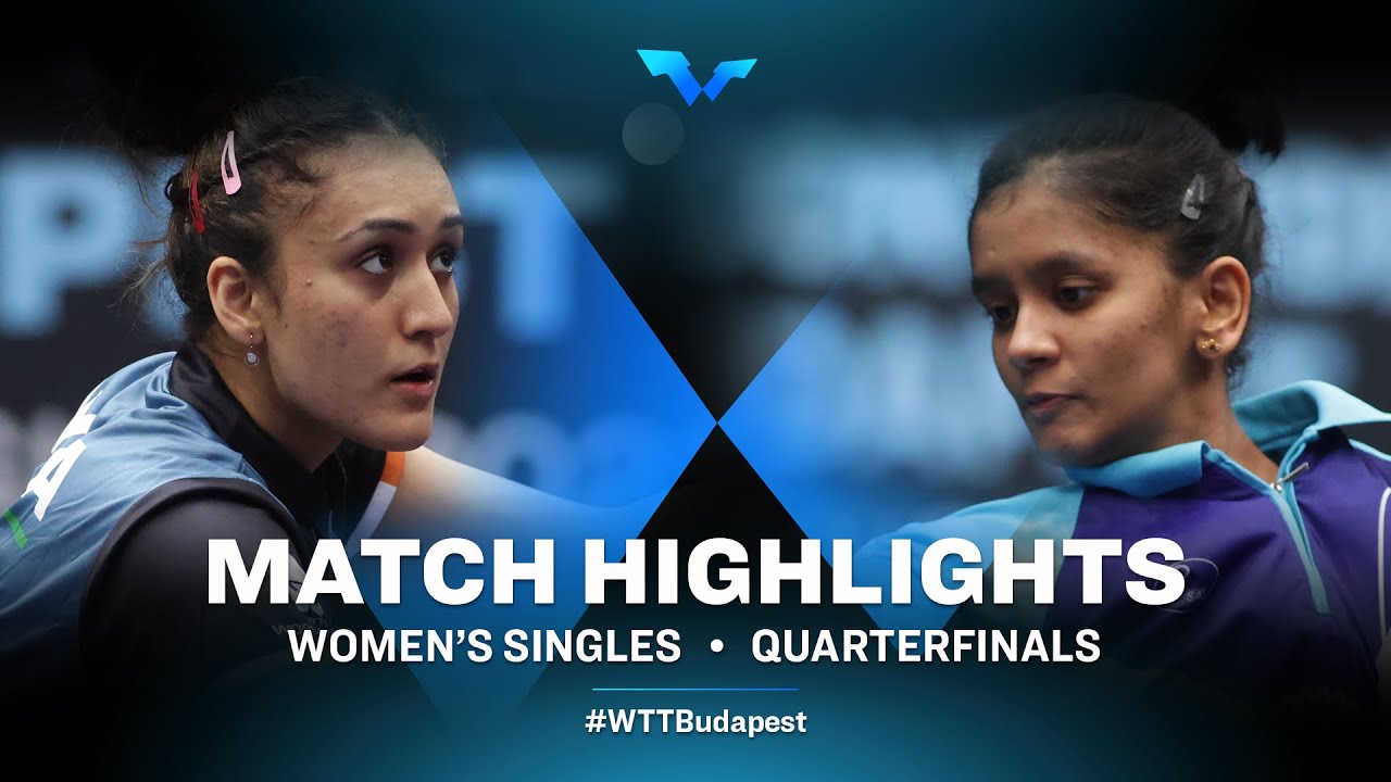 Manika Batra vs Sreeja Akula | WTT Contender Budapest 2021 (1/4)