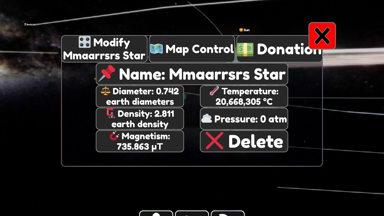 Me playing Roblox create a universe!