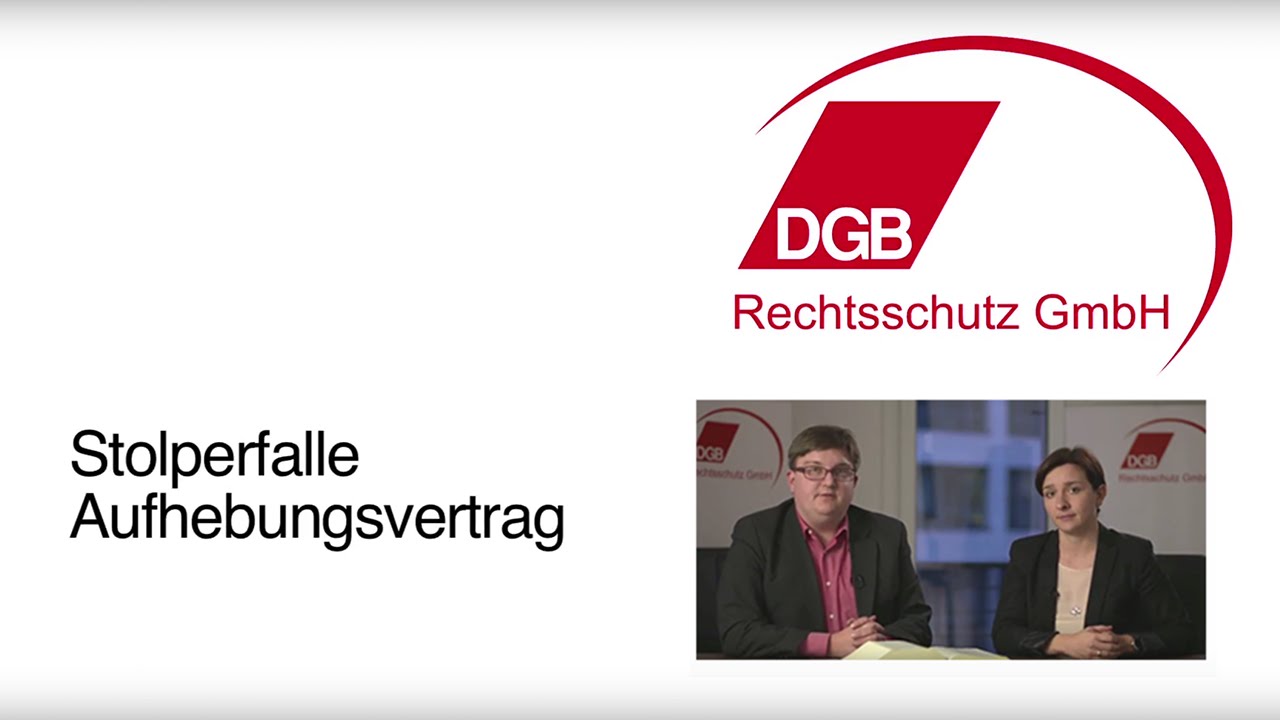Aufhebungsvertrag - Achtung Stolperfalle