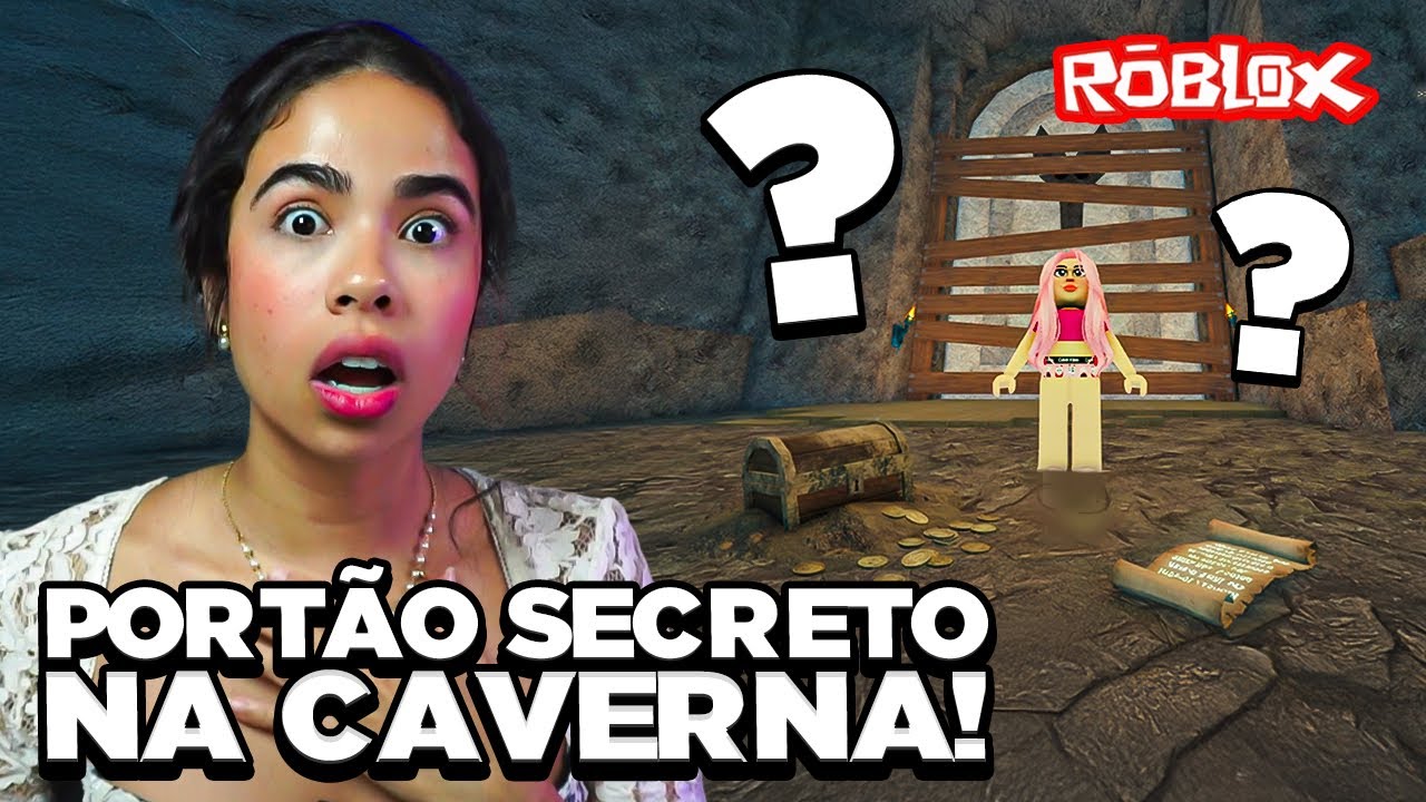DESCOBRINDO O MISTÉRIO NO FIM DA CAVERNA NO ROBLOX