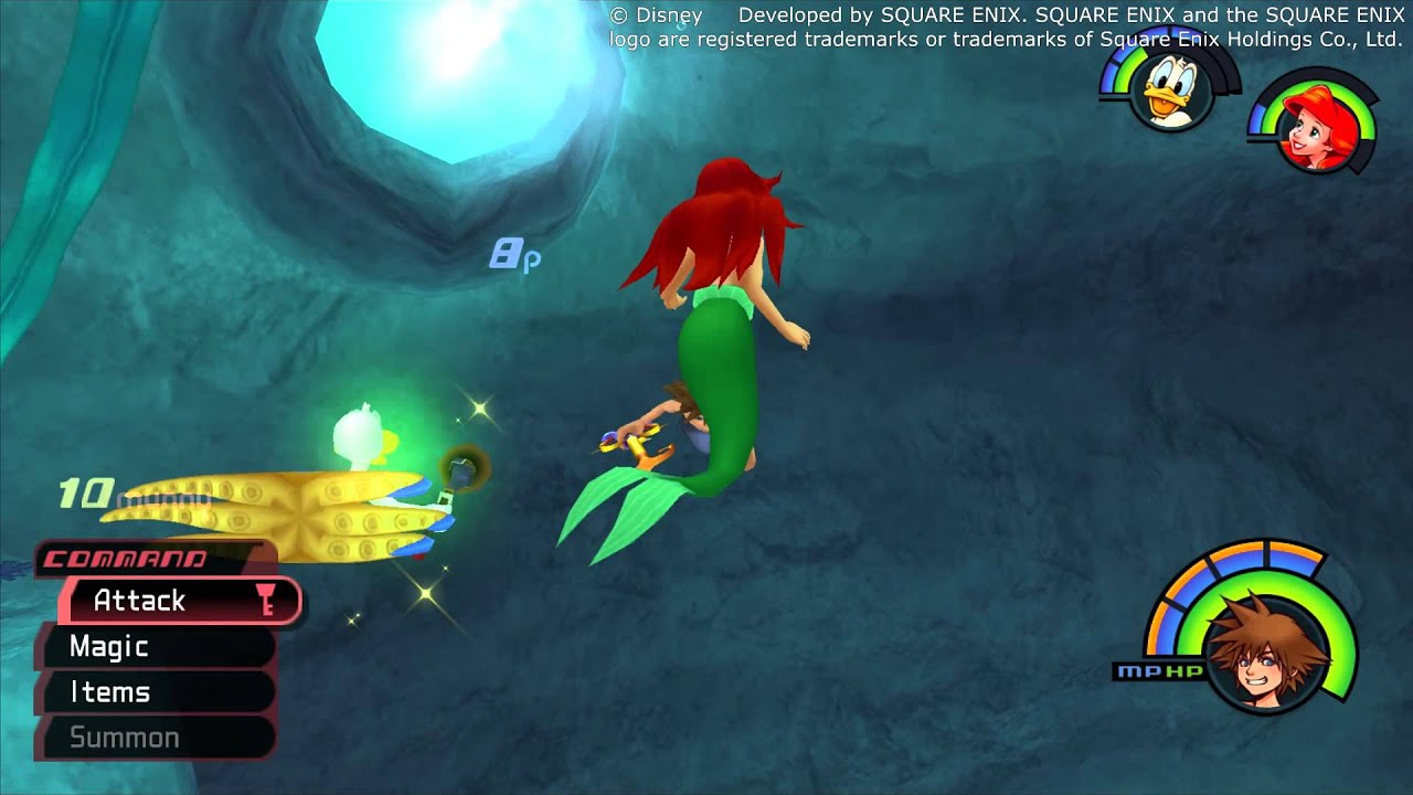 Kingdom Hearts 1.5 OST Atlantica Battle Theme ( Adventures In Atlantica )