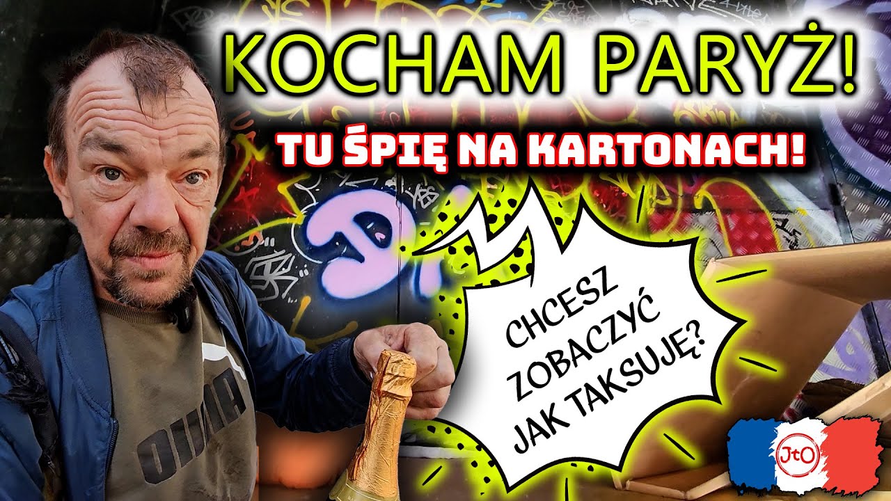 Tu ŚPIĘ na KARTONACH! Kocham Paryż! Chcesz zobaczyć JAK TAKSUJĘ?