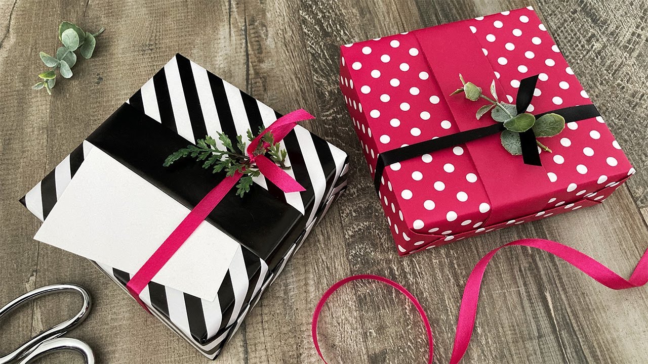Single Band Gift Wrapping (Reversible Paper) | Gift Wrapping Ideas