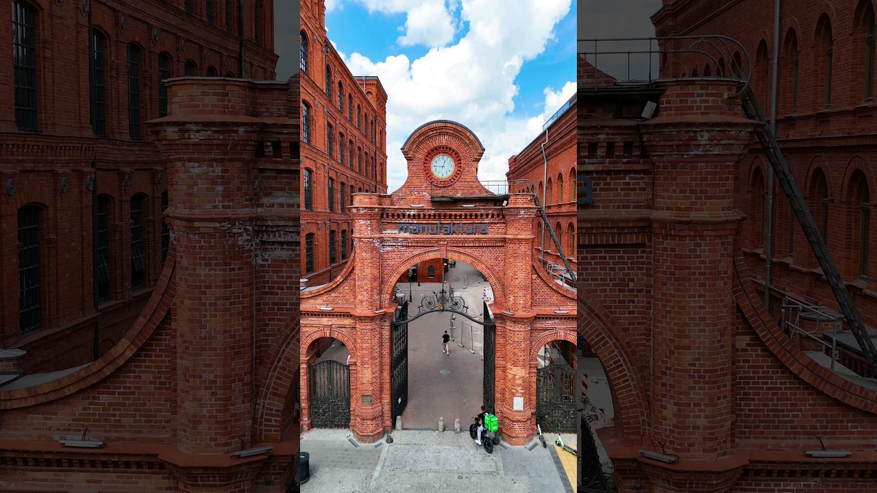 Brama, Manufaktura Ł&oacute;dź #drone #дрон #lodz #love #poland #dji #polska #music #architecture #art #fpv